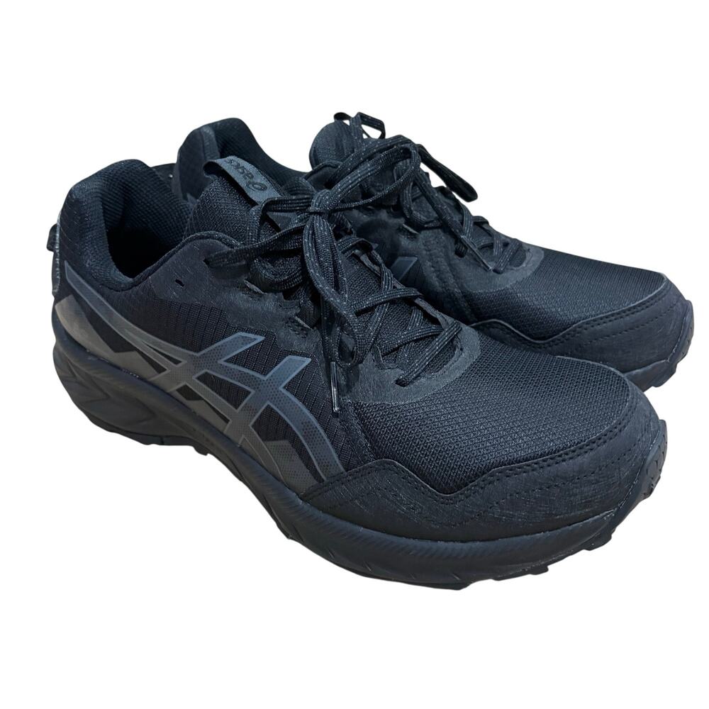ASICS Gel Venture 10 Men’s Black Graphite Gray Hiking Running Shoes Size 12